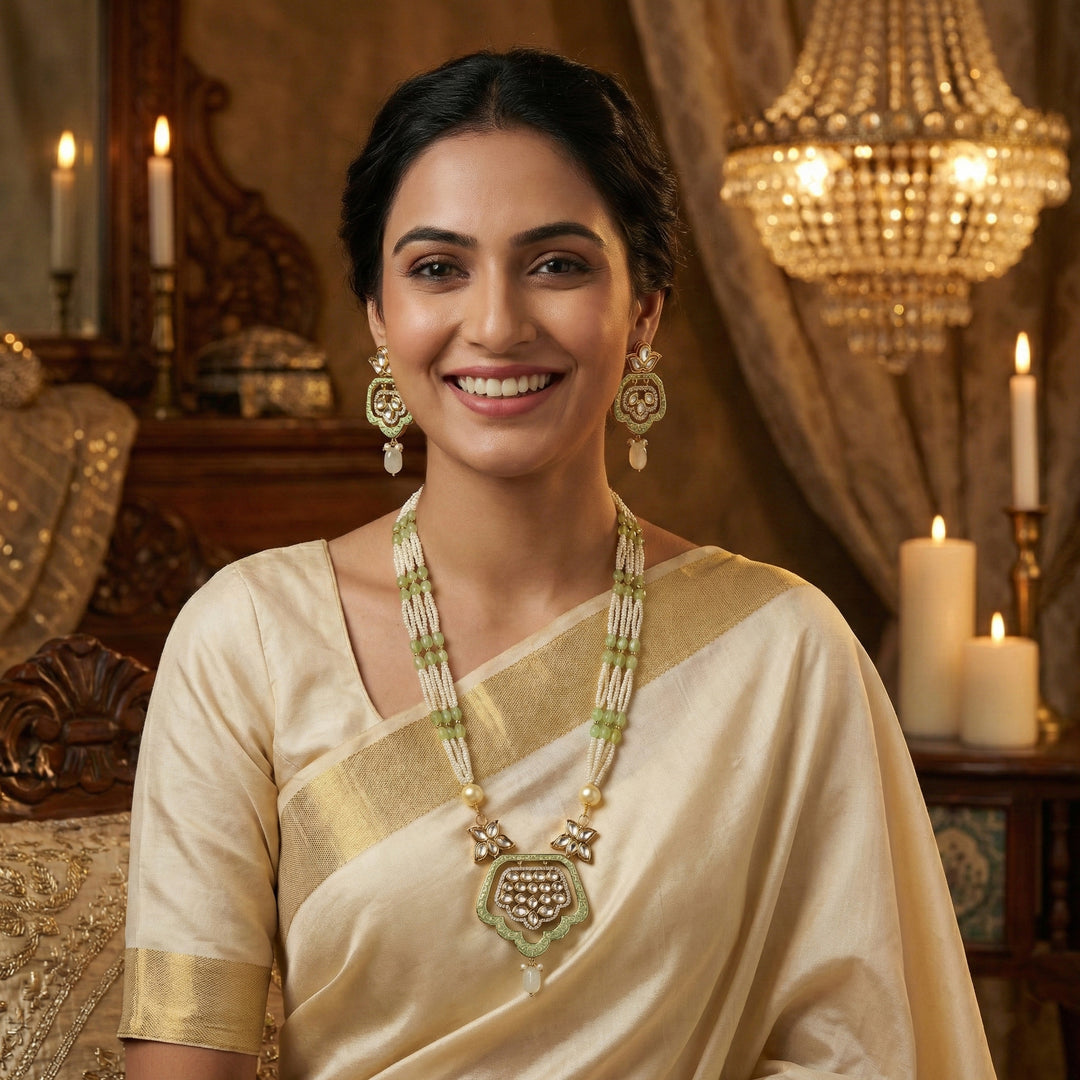 Moissanite Bandhai Mala