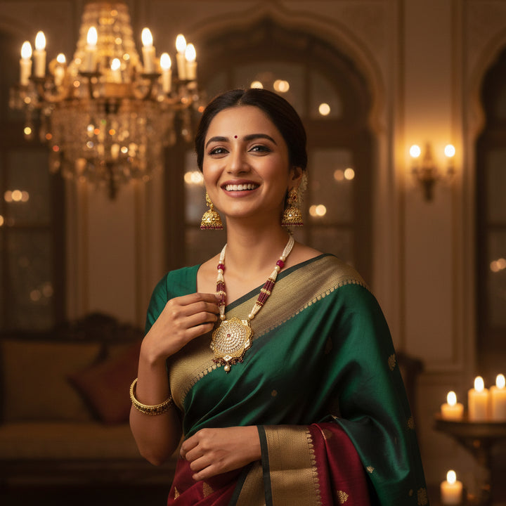 Moissanite Bandhai Mala