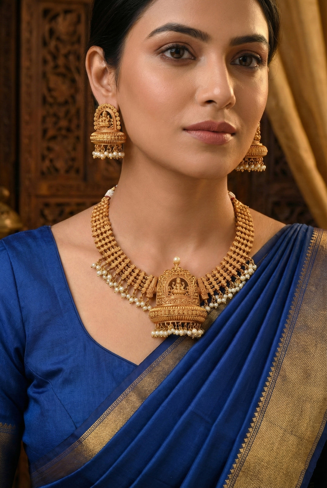 Temple Necklace Set