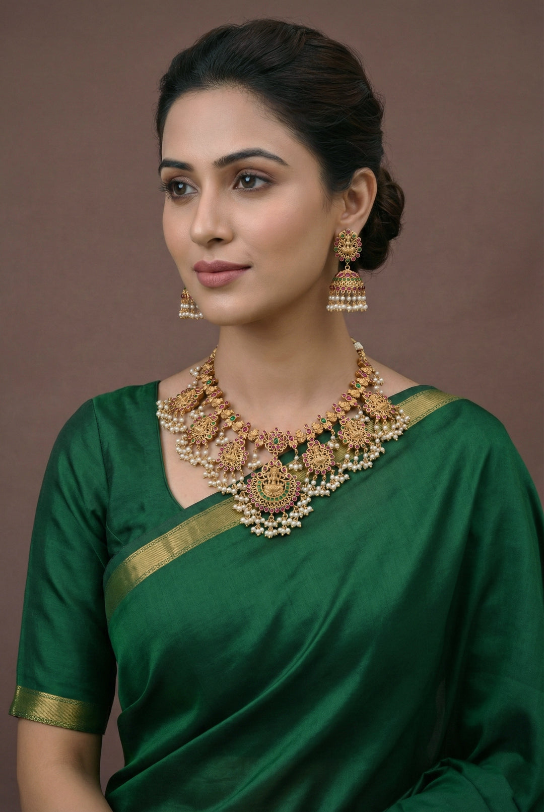 Temple Necklace Set