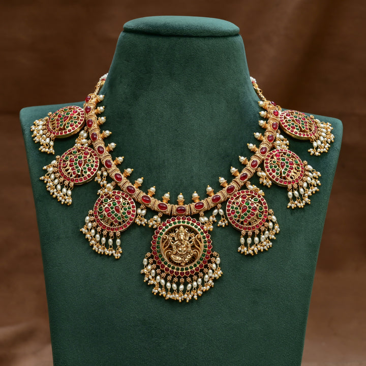 Temple Necklace Set
