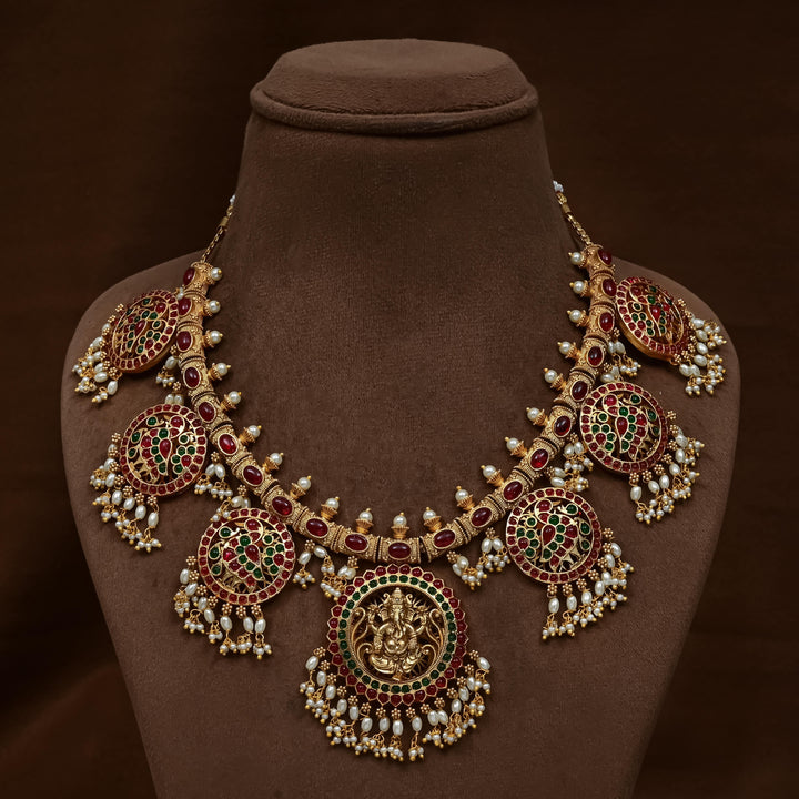 Temple Necklace Set