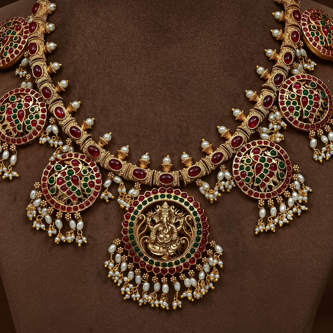 Temple Necklace Set