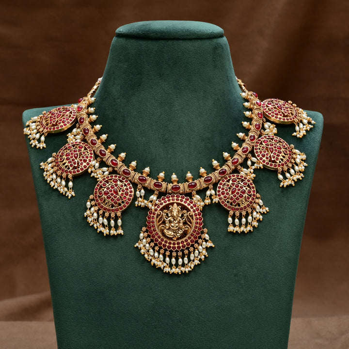 Temple Necklace Set