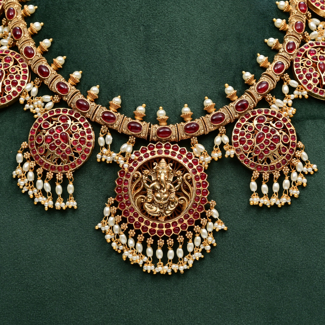 Temple Necklace Set