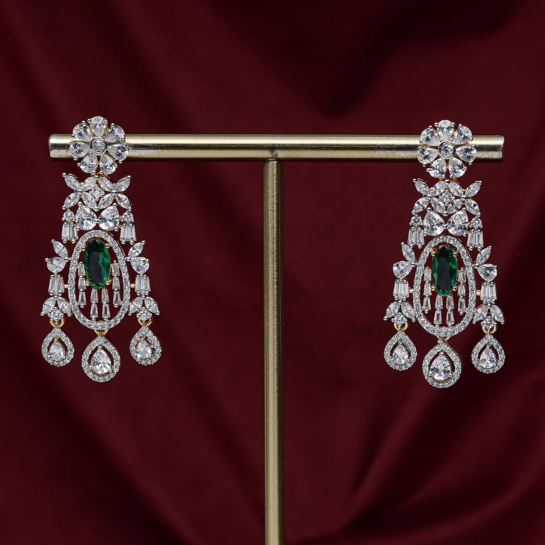 CZ Emerald Choker Set