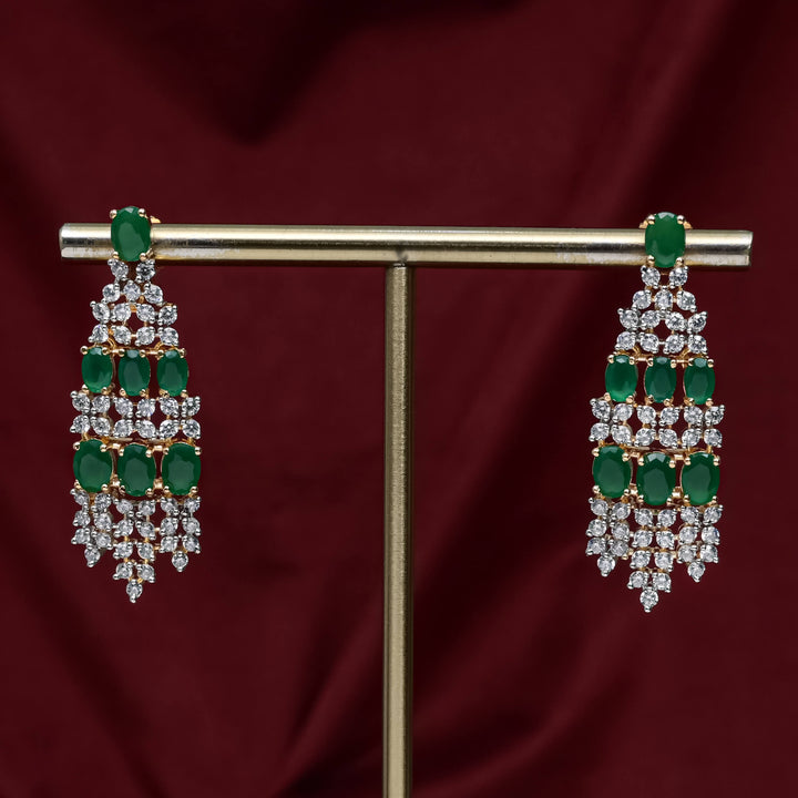 CZ Emerald Choker Set
