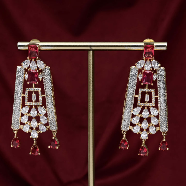 CZ Ruby Choker Set