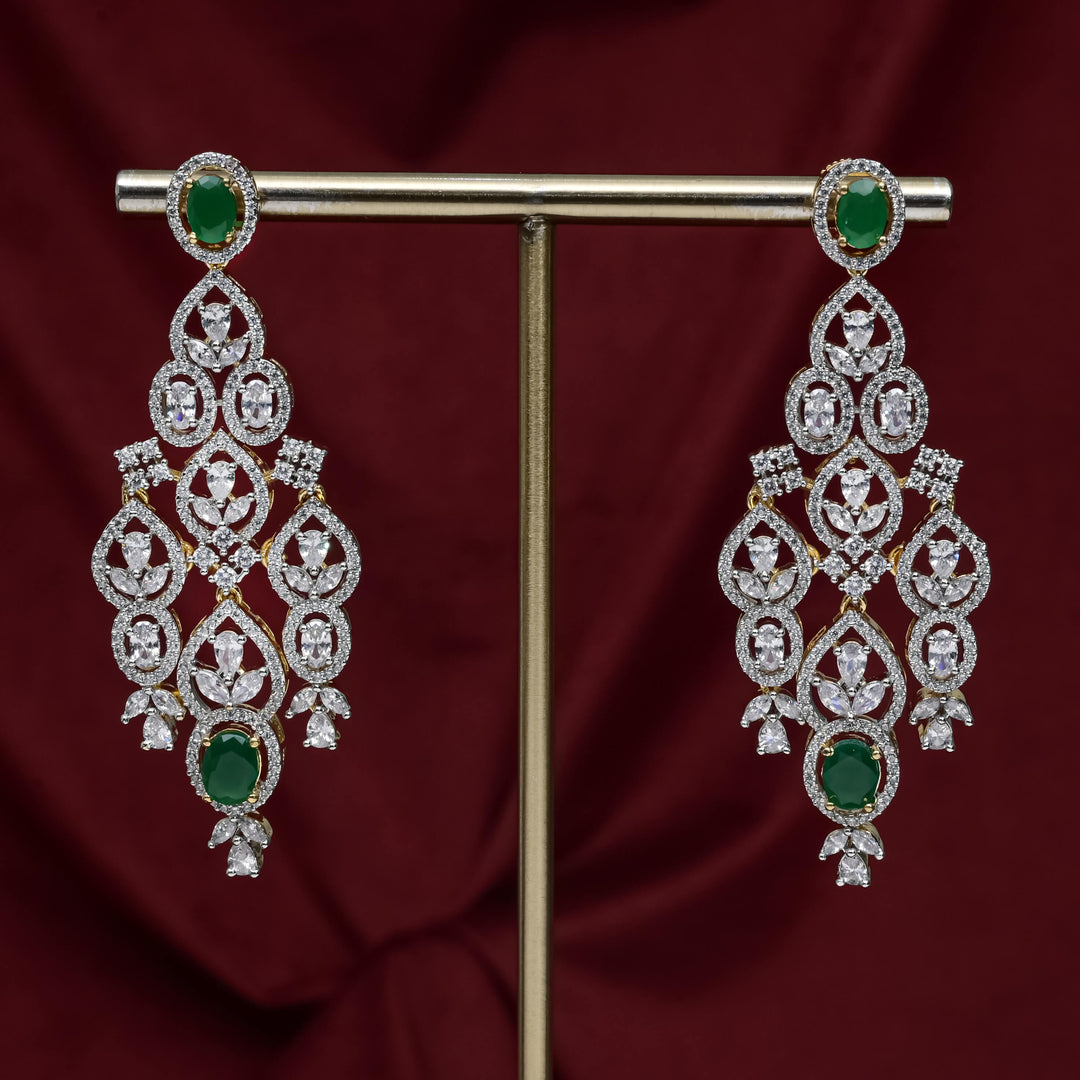 CZ Emerald Choker Set