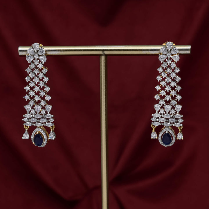 CZ Sapphire Choker Set