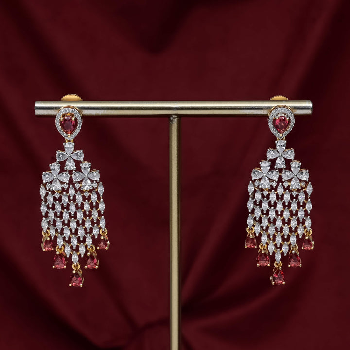 CZ Ruby Choker Set