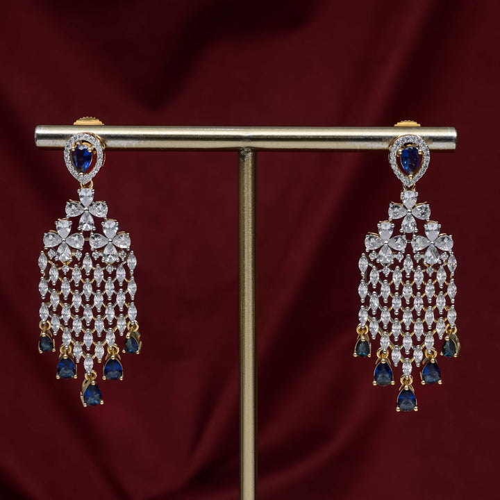 CZ Sapphire Choker Set