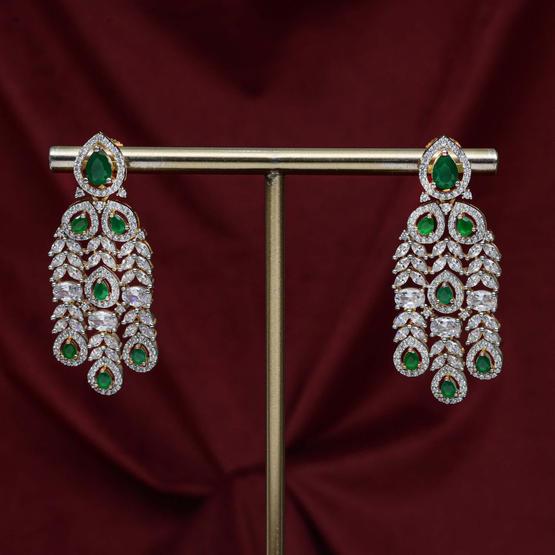 CZ Emerald Choker Set