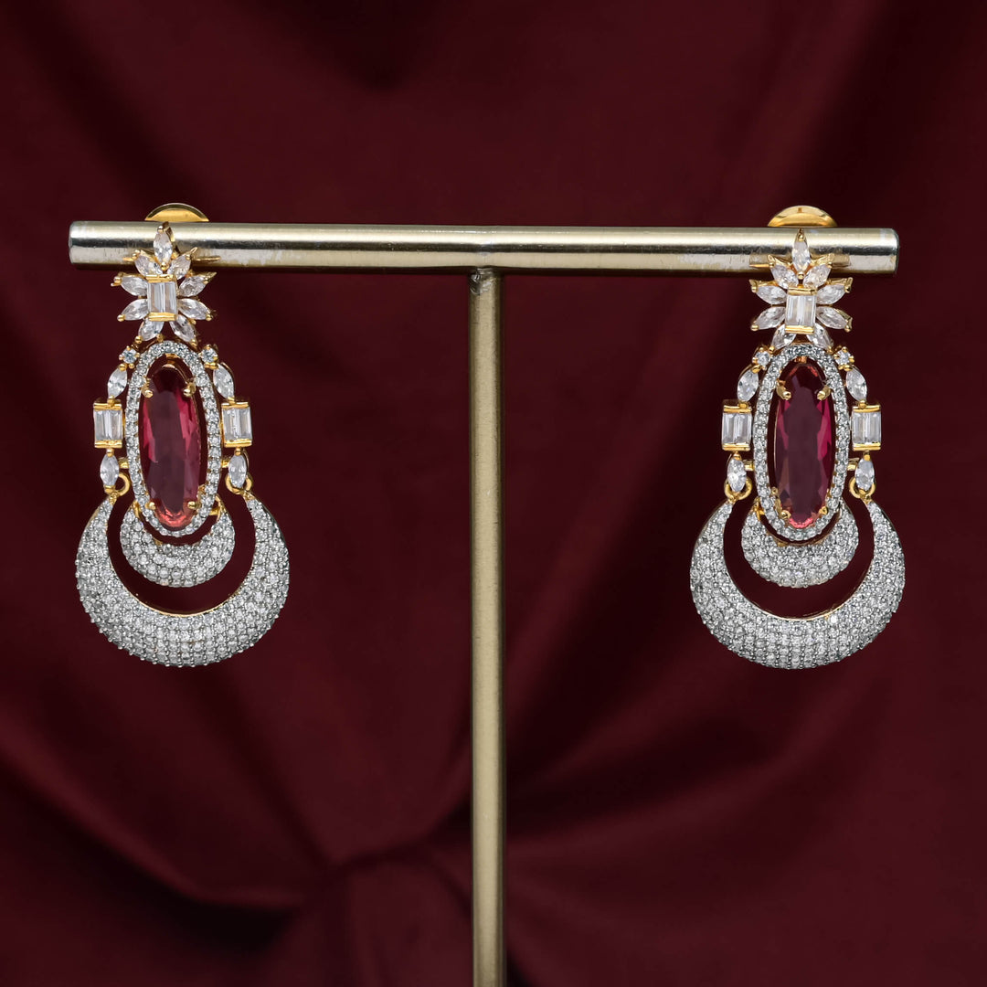 CZ Ruby Choker Set