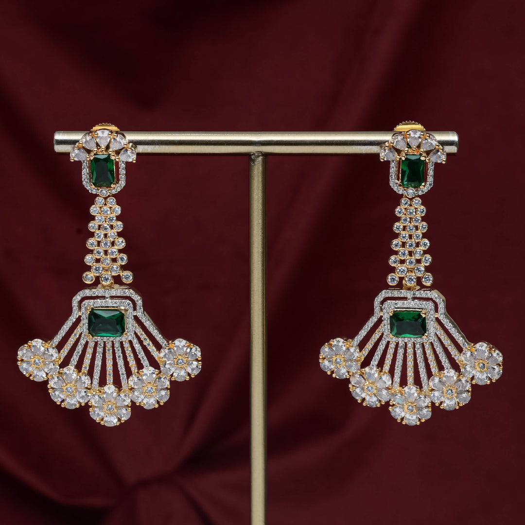 CZ Emerald Choker Set