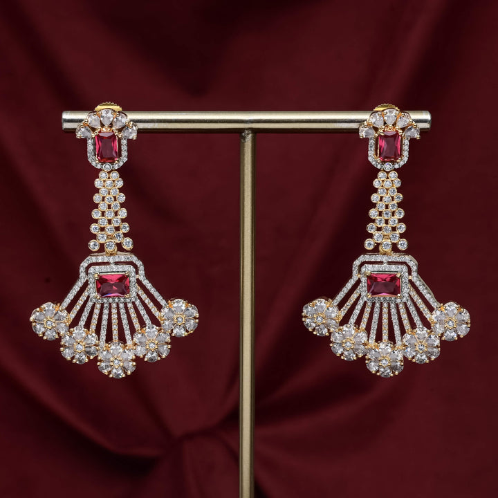 CZ Ruby Choker Set