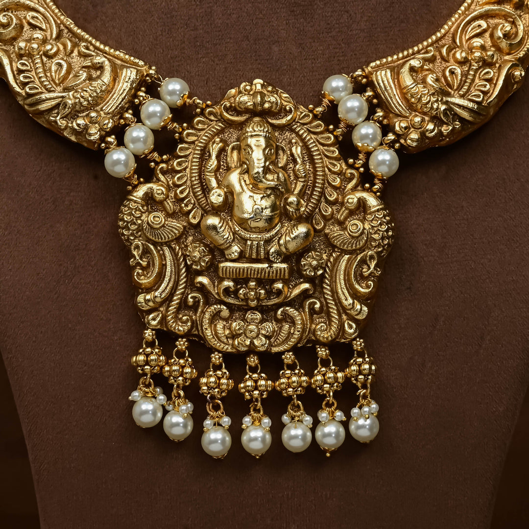Temple Necklace Set
