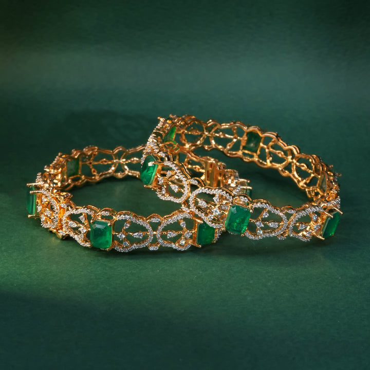 CZ Emerald Bangles