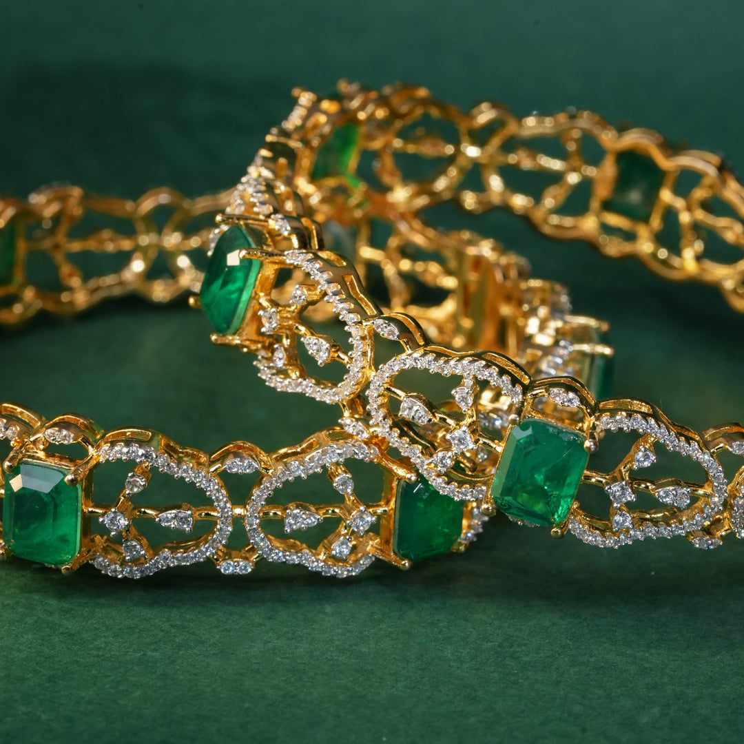 CZ Emerald Bangles