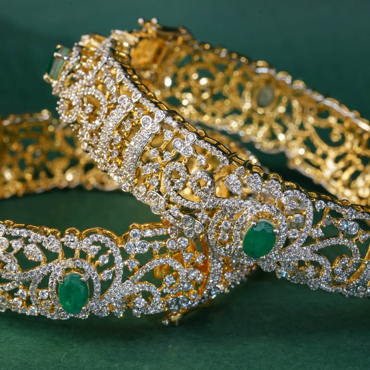 CZ Emerald Bangles