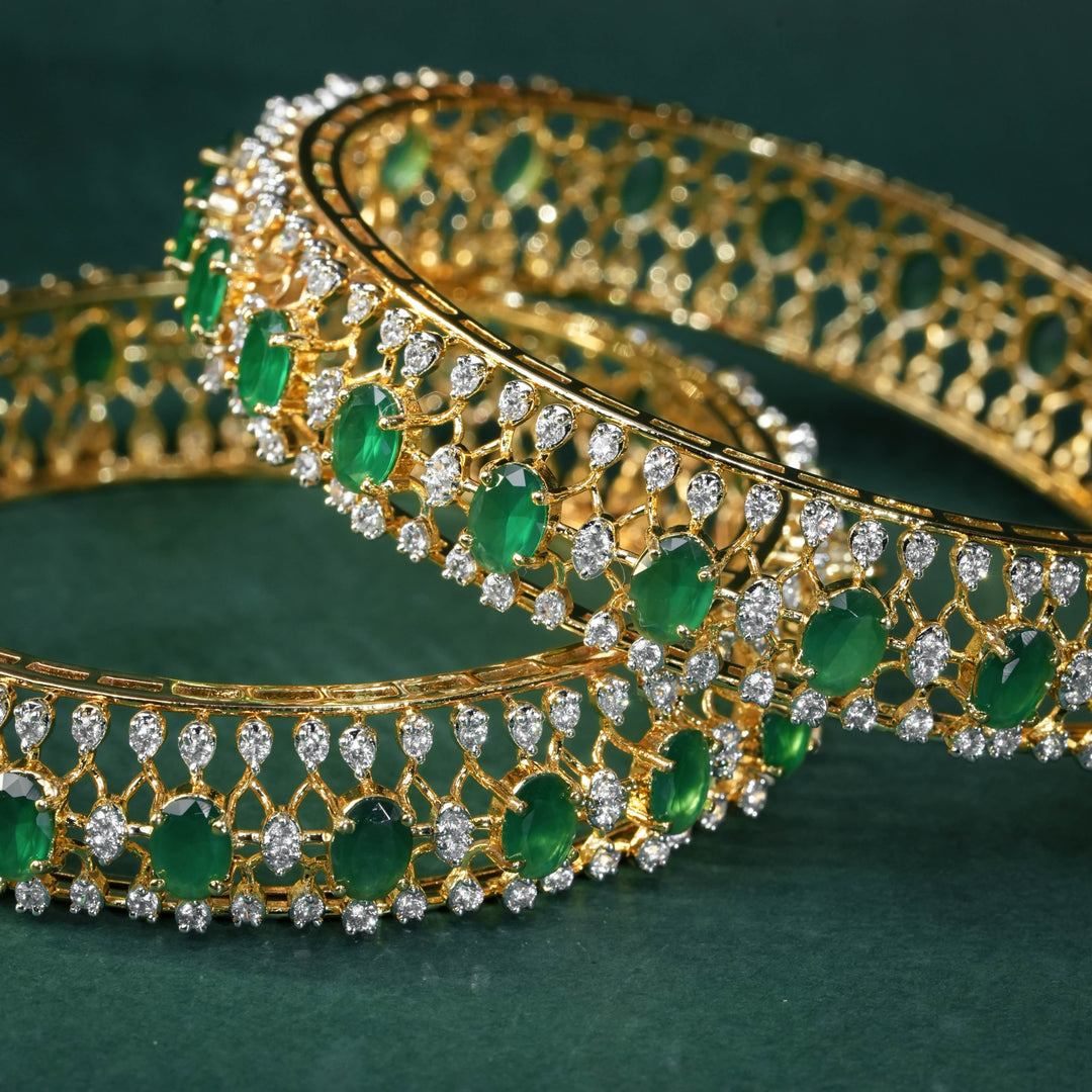 CZ Emerald Bangles