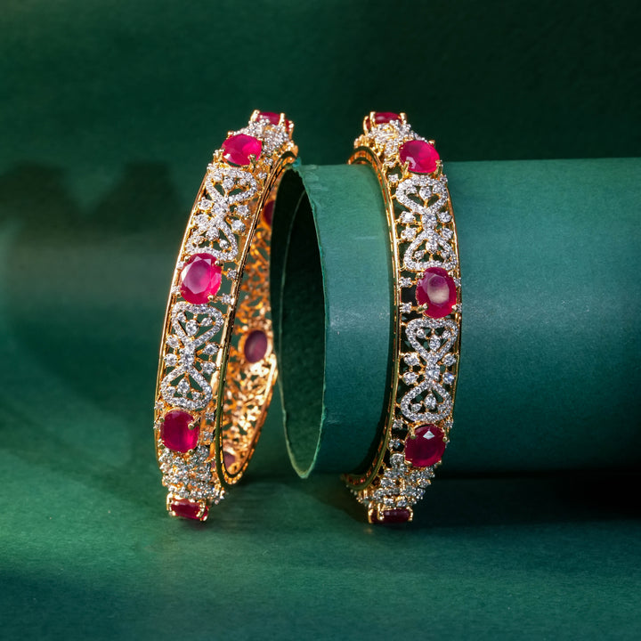 CZ Ruby Bangles