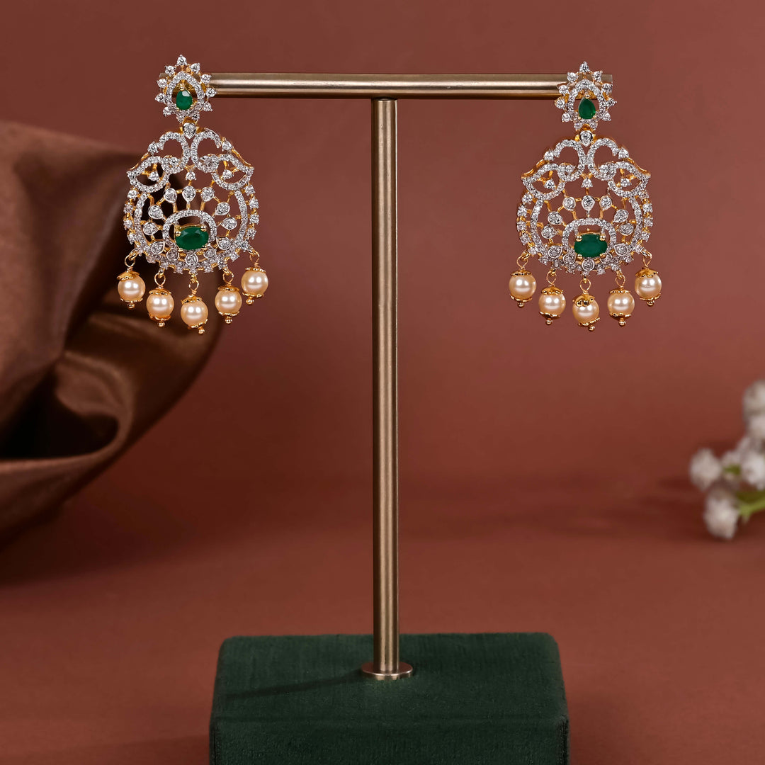 CZ Silver Earrings
