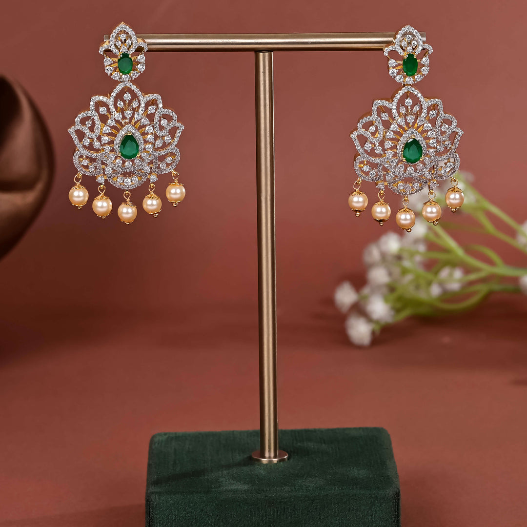 CZ Silver Earrings