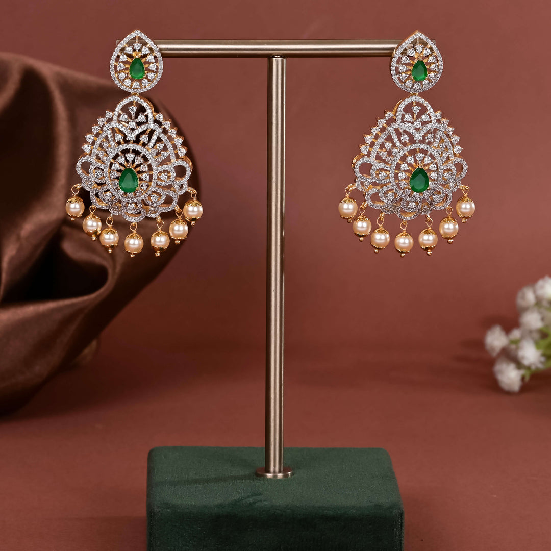 CZ Silver Earrings