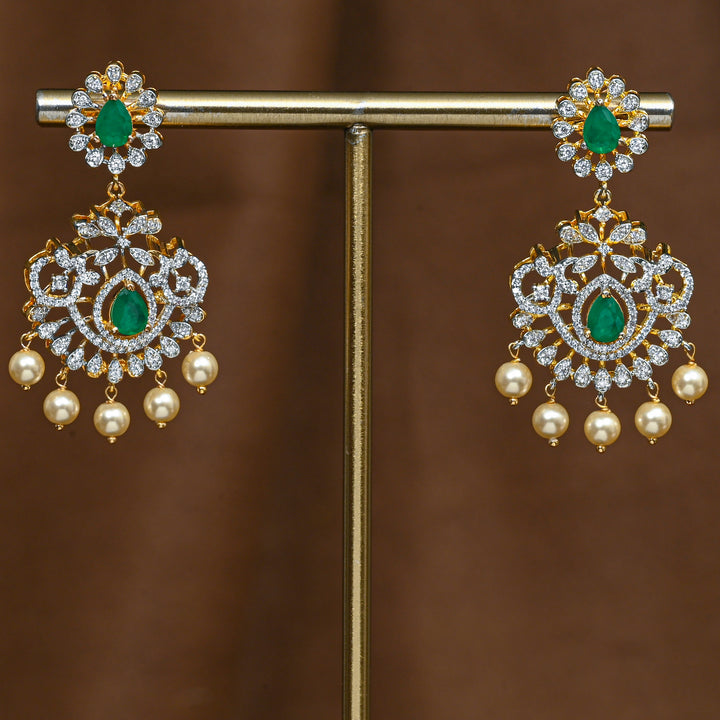 CZ Silver Earrings