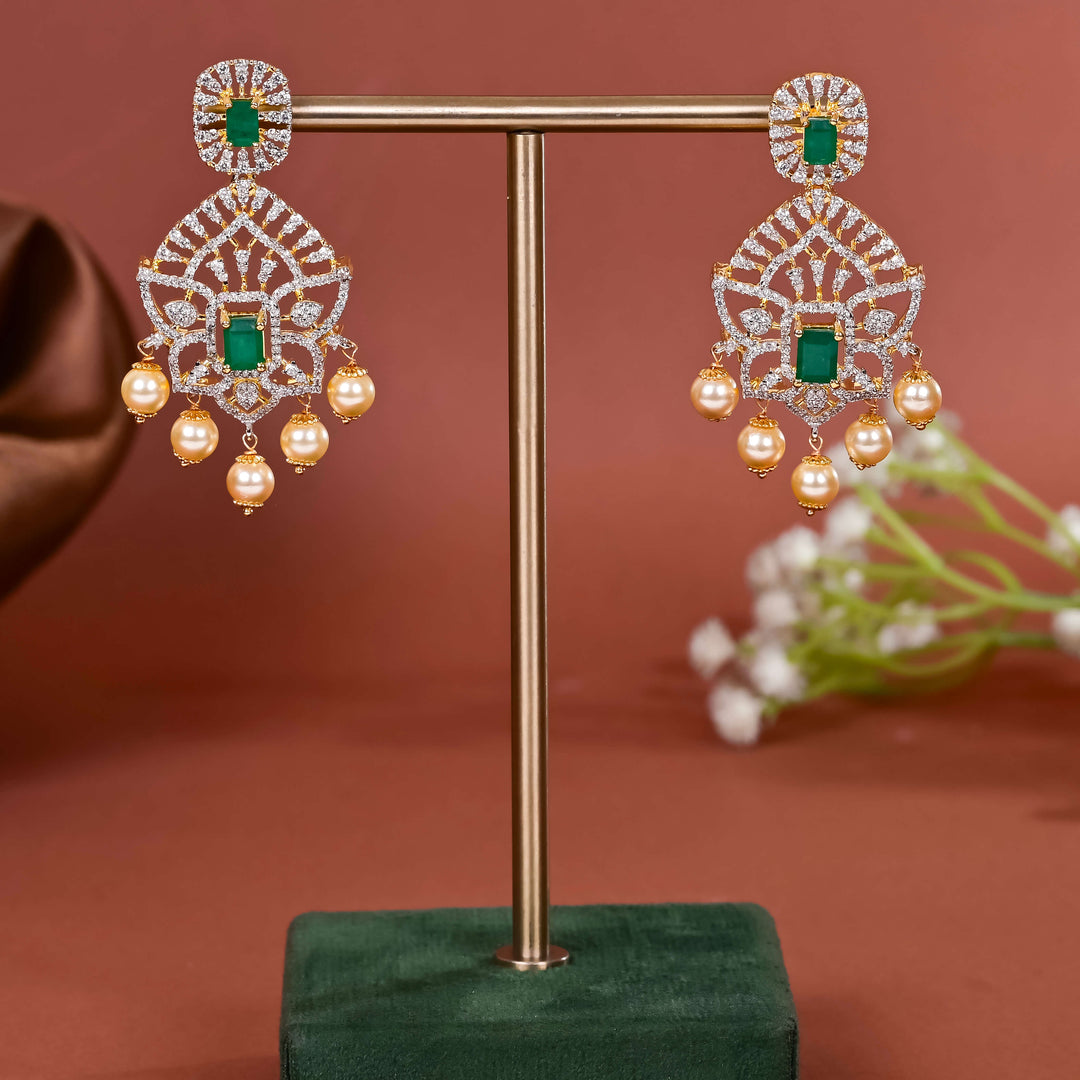 CZ Silver Earrings