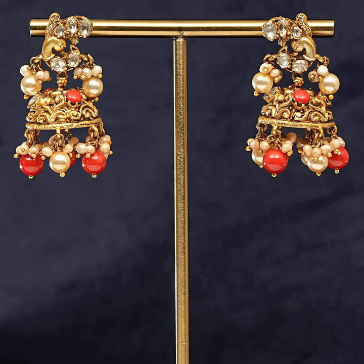 Temple Jhumka Earrings