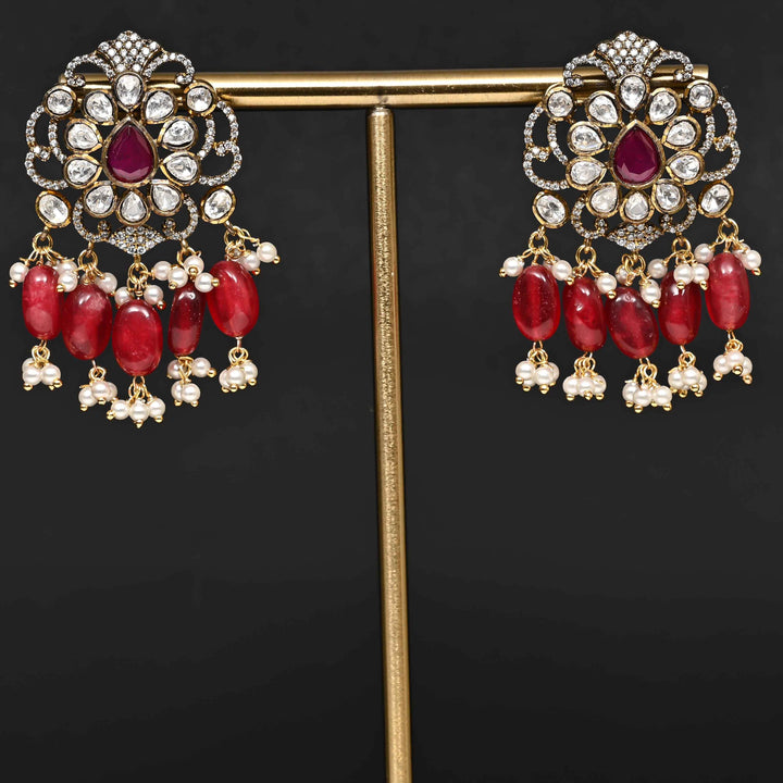Premium 92.5 silver moissanite earrings with pearl drops, antique finish, and intricate handcrafted detailing by Sri Fine Jewellery, Hyderabad
(https://www.srifinejewellery.com)