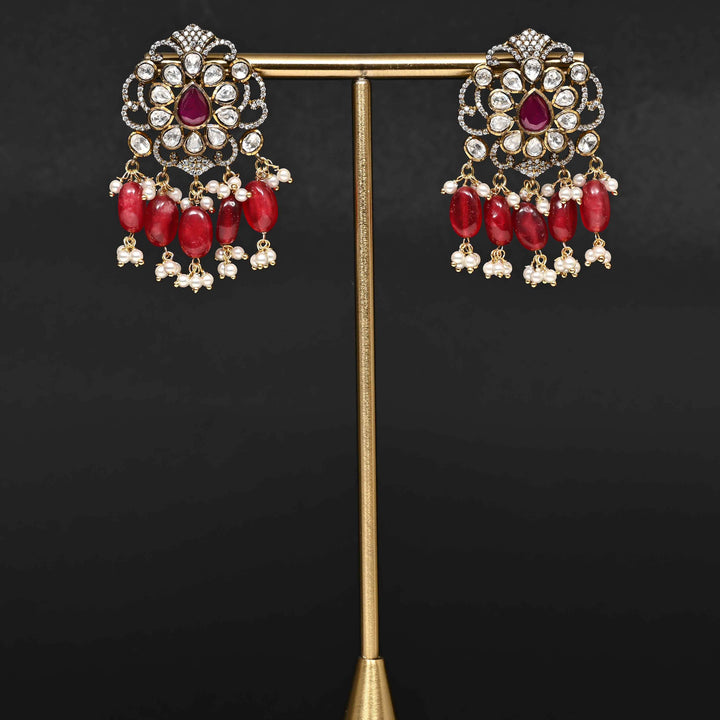 Premium 92.5 silver moissanite earrings with pearl drops, antique finish, and intricate handcrafted detailing by Sri Fine Jewellery, Hyderabad
(https://www.srifinejewellery.com)