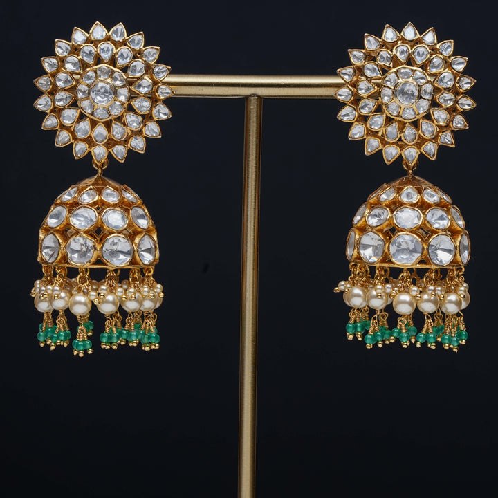 Premium 92.5 silver moissanite jhumka earrings with pearl drops, antique finish, and intricate handcrafted detailing by Sri Fine Jewellery, Hyderabad
(https://www.srifinejewellery.com)