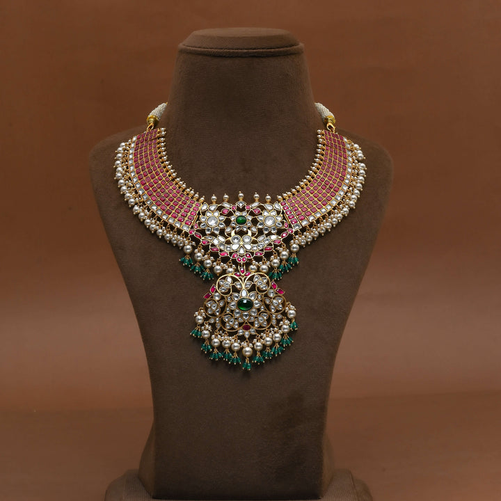 Silver Kundan Necklace