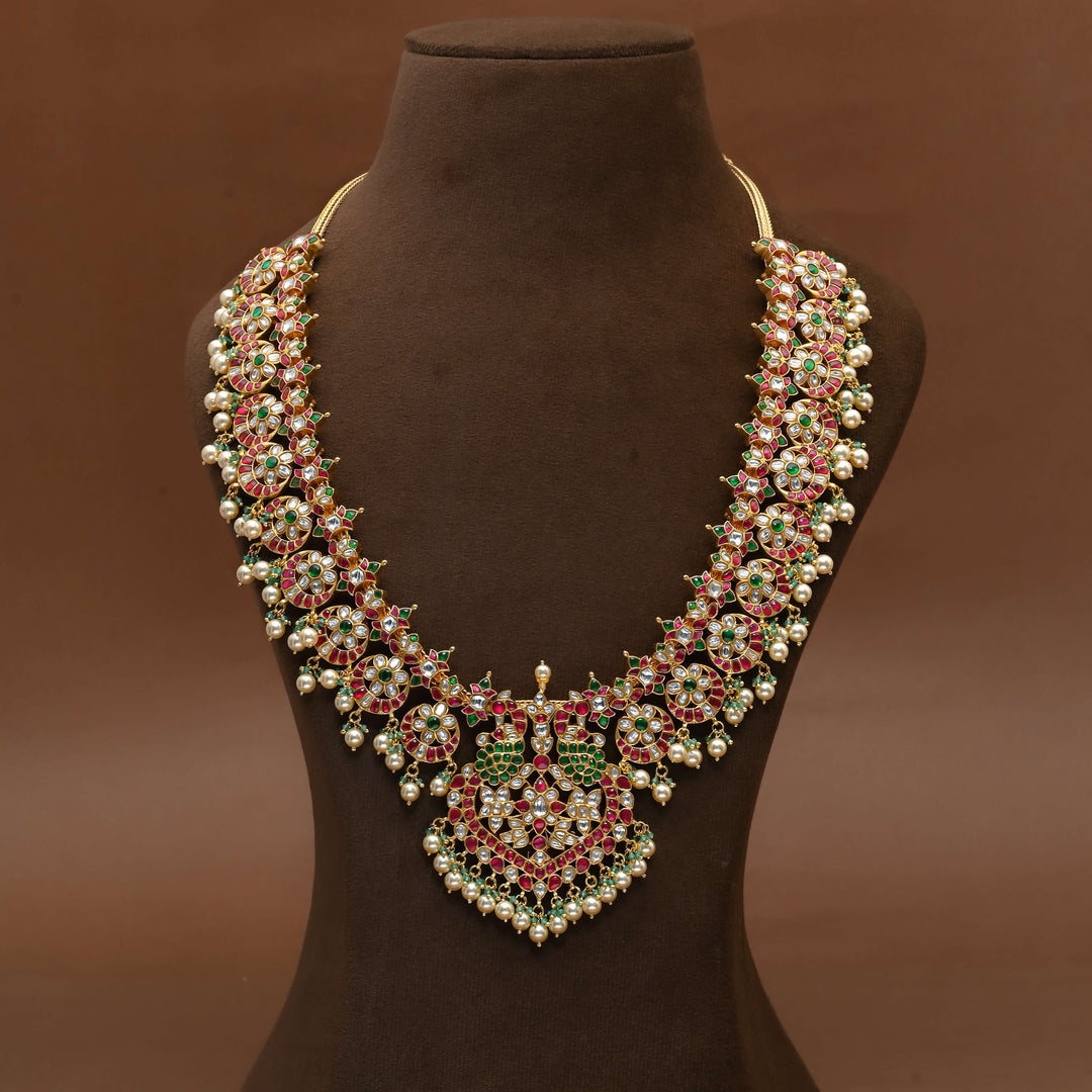 Silver Kundan Necklace