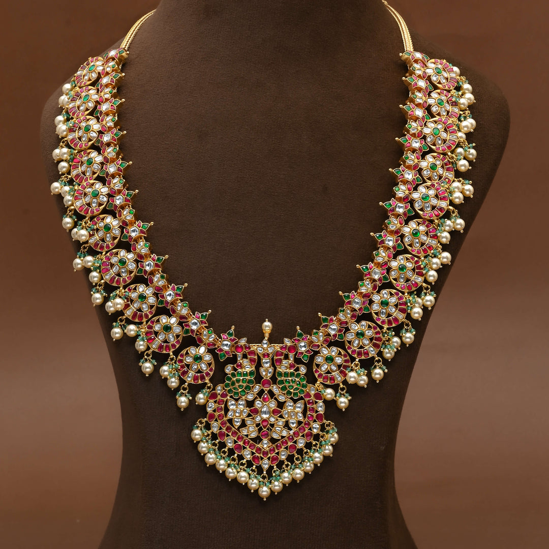 Silver Kundan Necklace