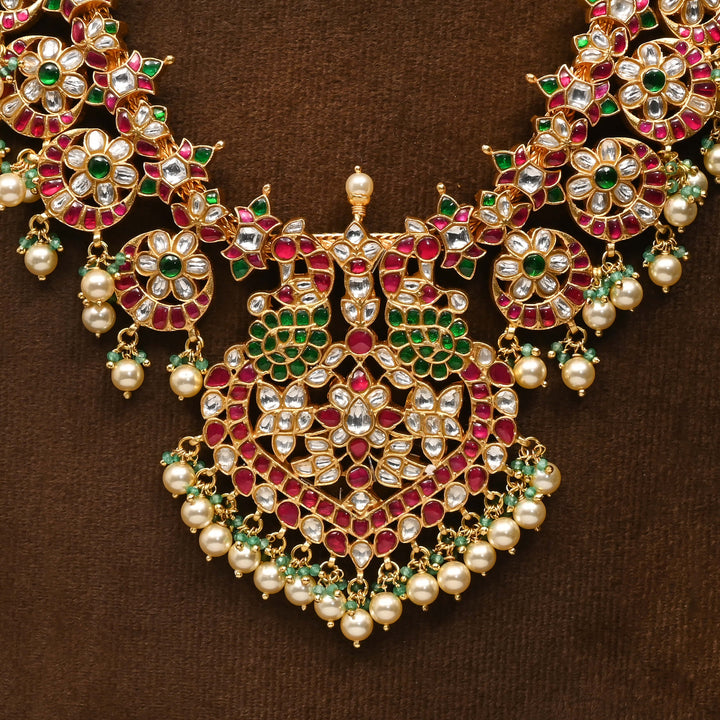 Silver Kundan Necklace