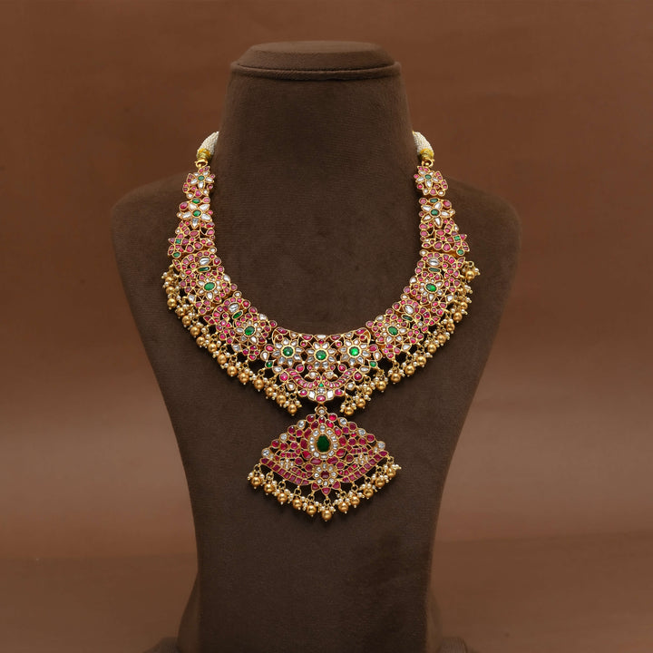 Silver Kundan Necklace