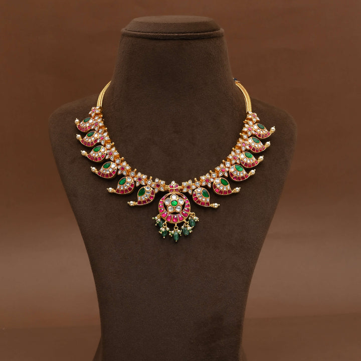 Silver Kundan Necklace