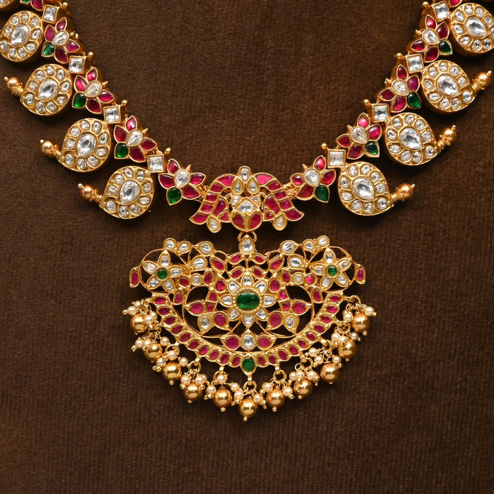 Silver Kundan Necklace