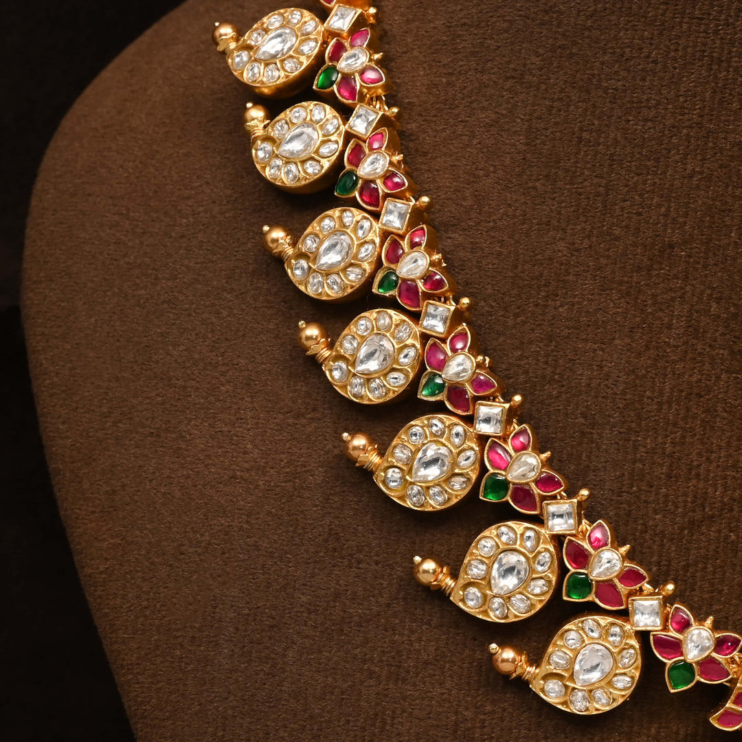 Silver Kundan Necklace