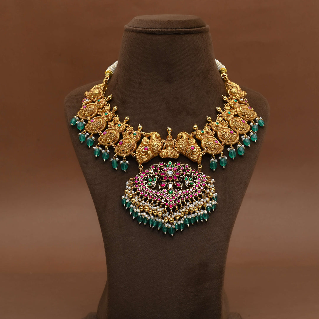 Silver Kundan Necklace