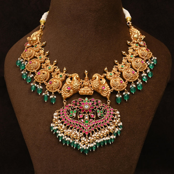 Silver Kundan Necklace