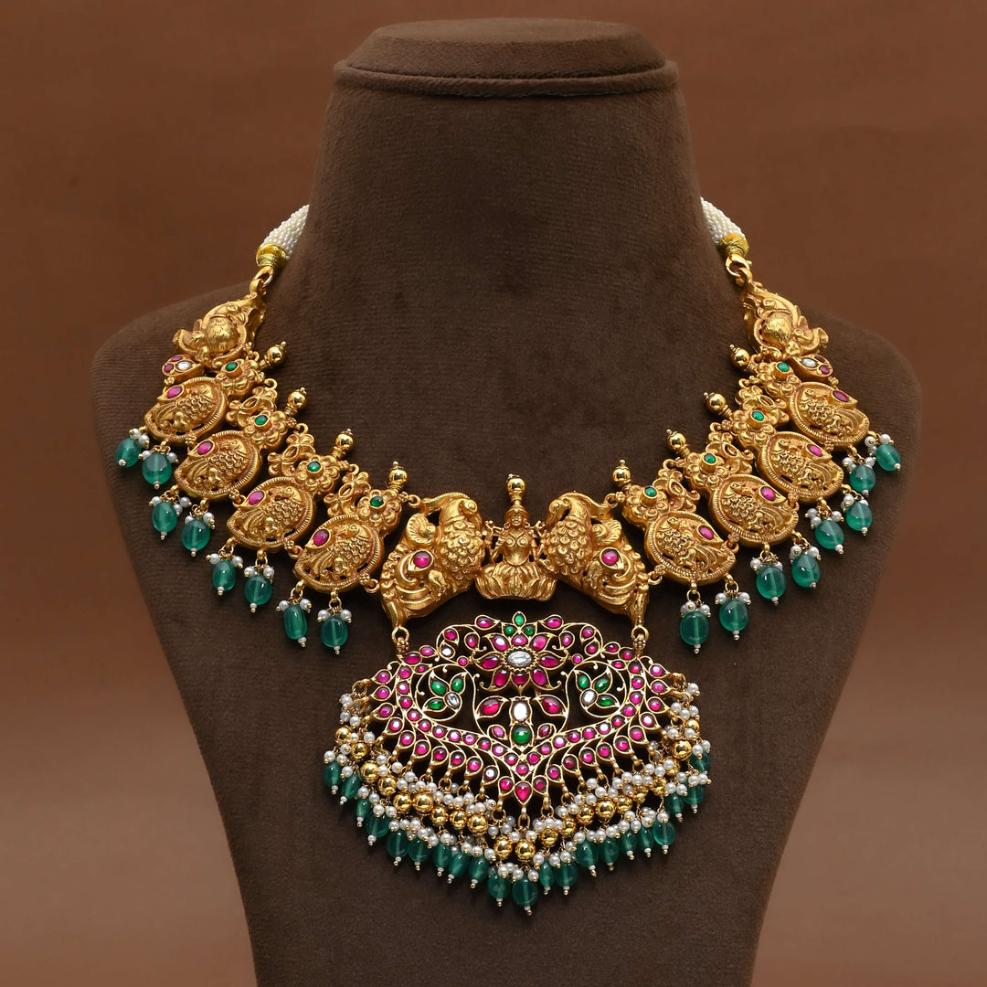 Silver Kundan Necklace