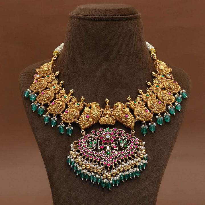Silver Kundan Necklace