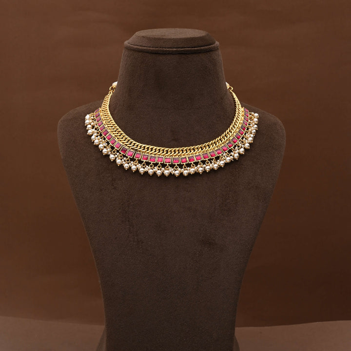 Silver Kundan Necklace