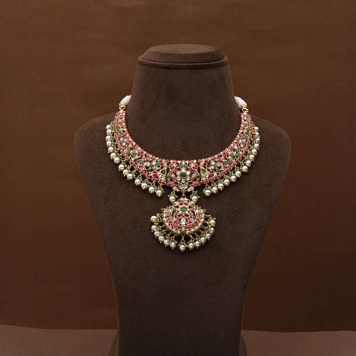 Silver Kundan Necklace