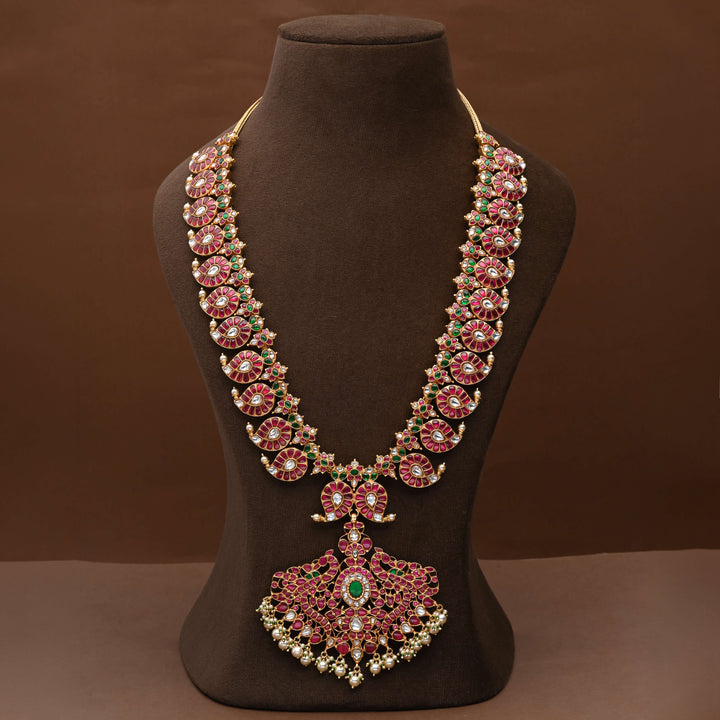 Silver Kundan Mango Necklace